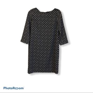 The Limited Black and White Shift Dress